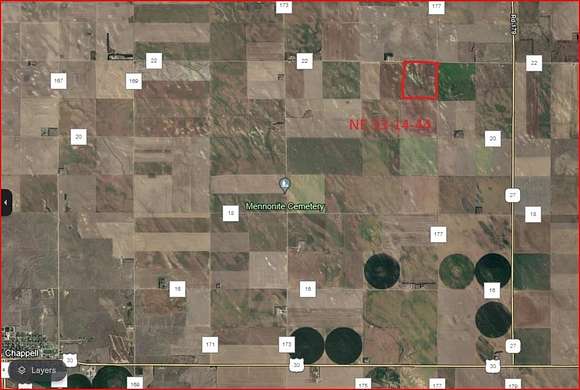 166 Acres of Agricultural Land for Sale in Chappell, Nebraska