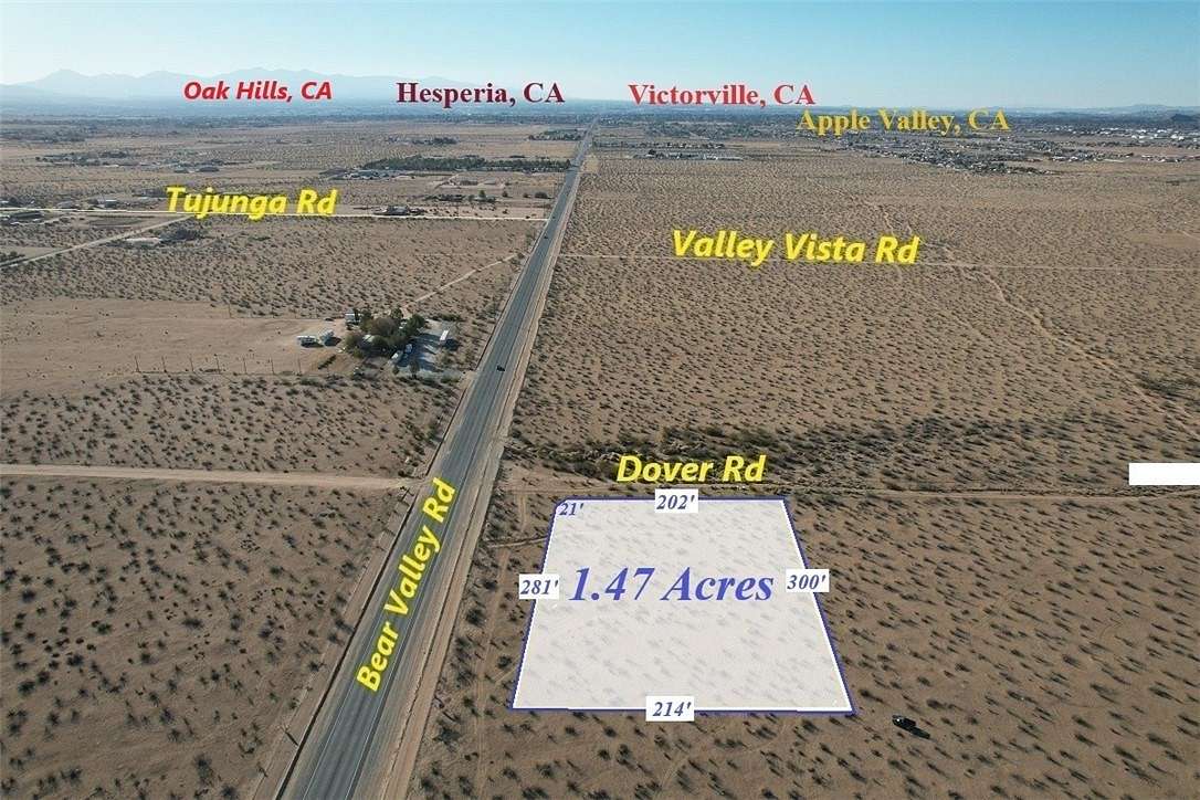 1.5 Acres of Land for Sale in Apple Valley, California