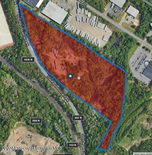 15.25 Acres of Commercial Land for Sale in Scranton, Pennsylvania