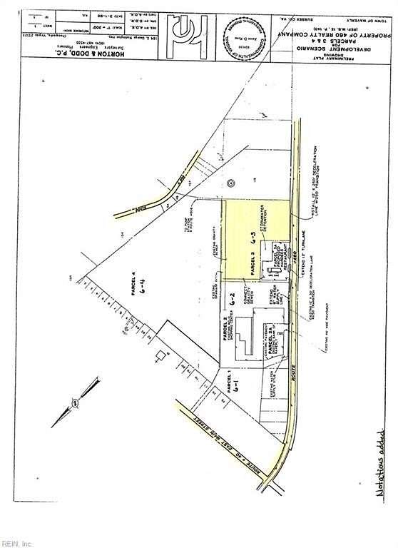 7.82 Acres of Commercial Land for Sale in Waverly, Virginia