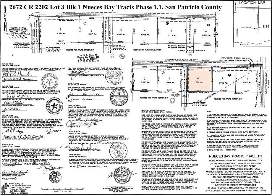 1.01 Acres of Residential Land for Sale in Taft, Texas