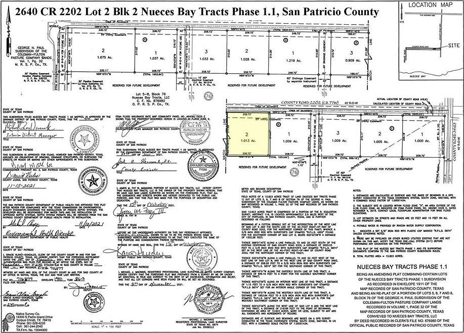 1.01 Acres of Residential Land for Sale in Taft, Texas