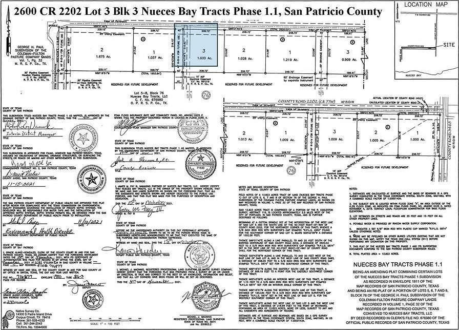 1.03 Acres of Residential Land for Sale in Taft, Texas