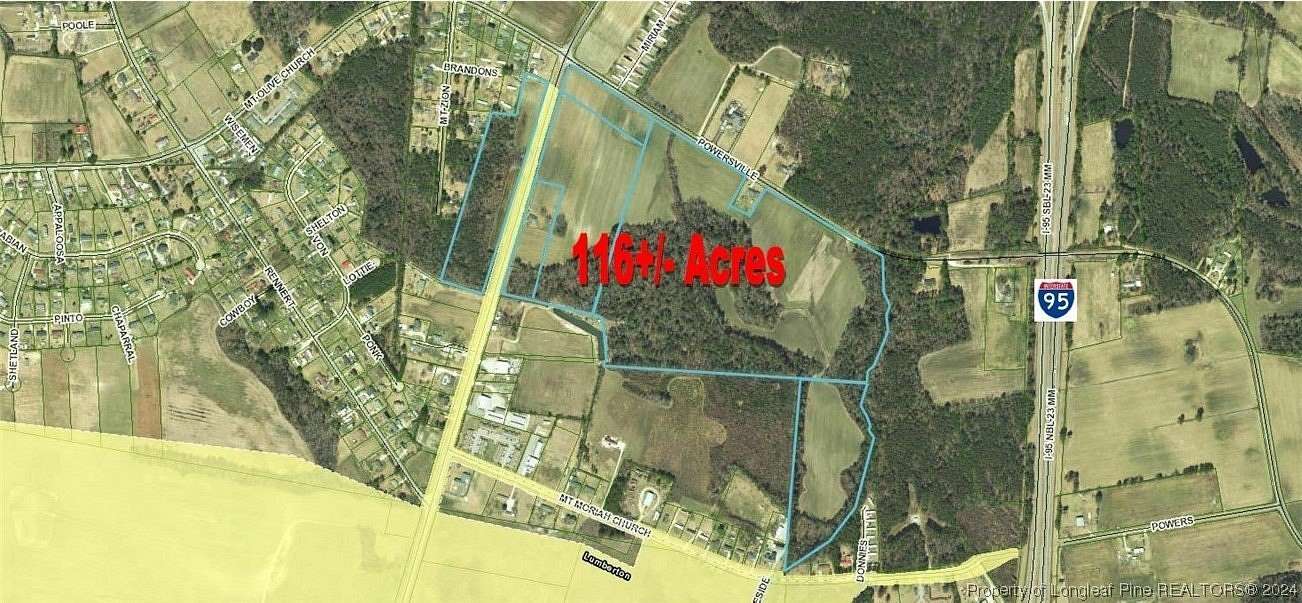 117 Acres of Mixed-Use Land for Sale in Lumberton, North Carolina