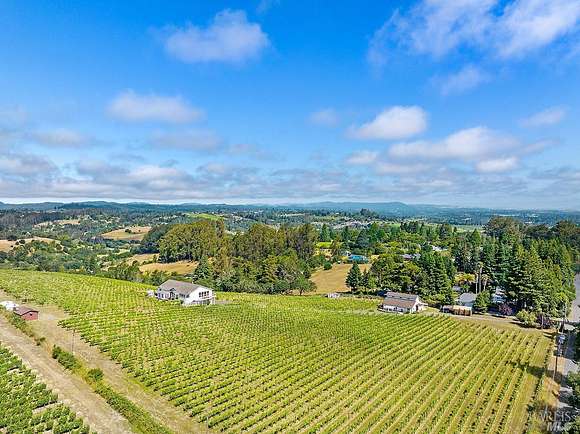 12.3 Acres of Land with Home for Sale in Sebastopol, California
