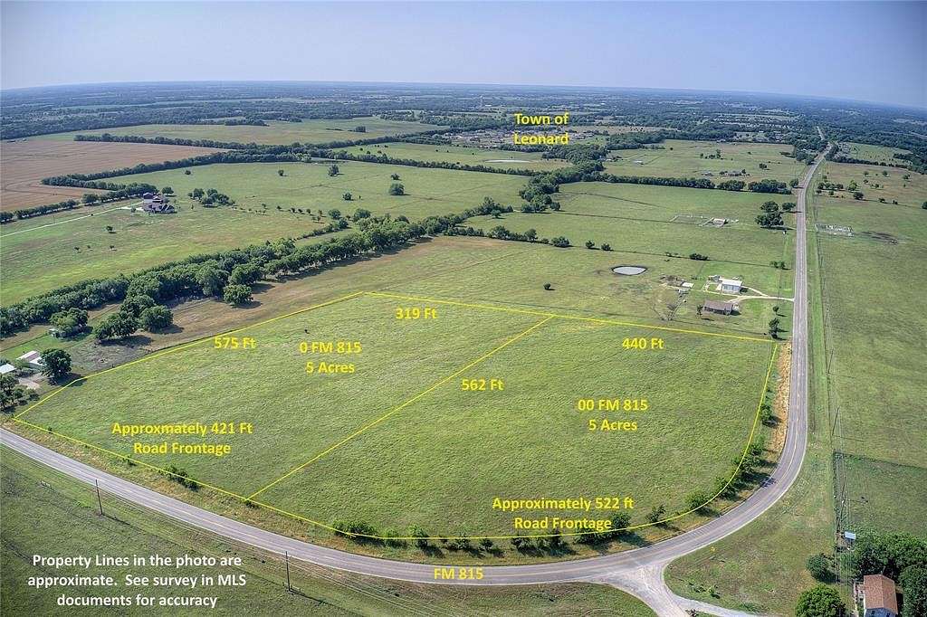 5 Acres of Land for Sale in Leonard, Texas