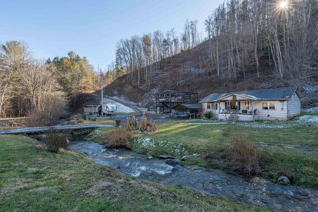 30.5 Acres of Recreational Land with Home for Sale in Hampton, Tennessee
