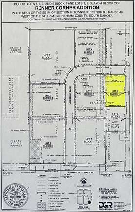 0.84 Acres of Commercial Land for Sale in Renner, South Dakota