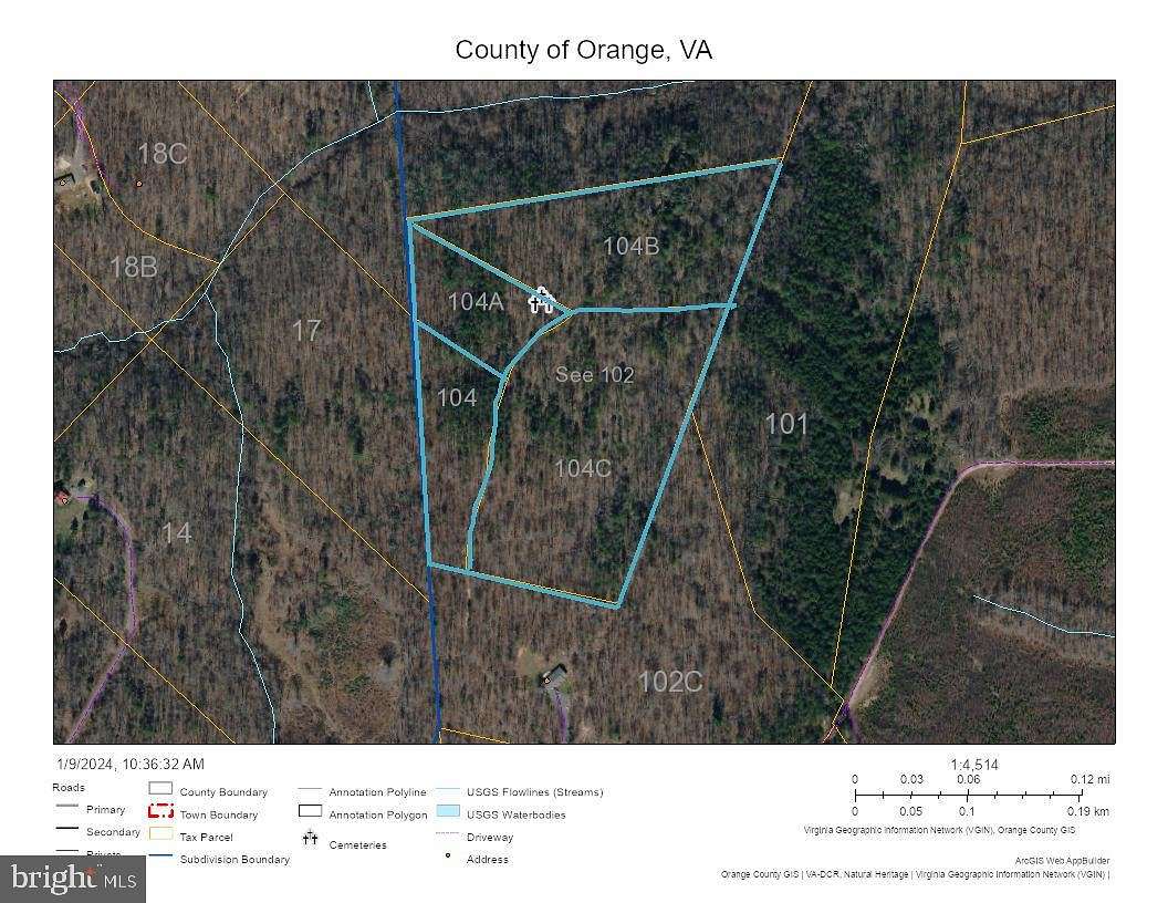 8.9 Acres of Land for Sale in Orange, Virginia