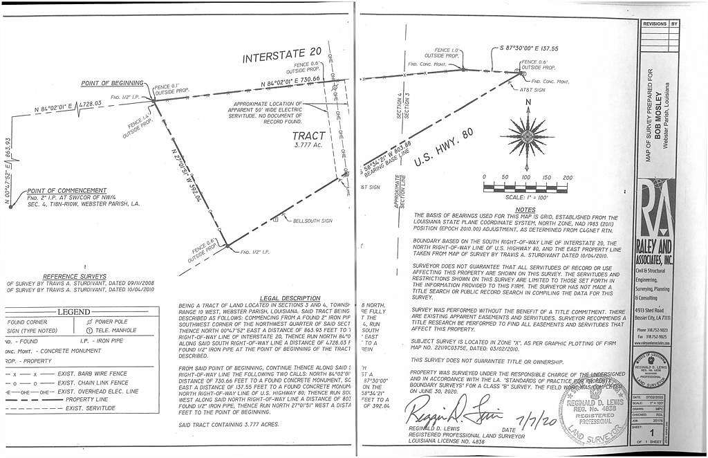 3.7 Acres of Land for Sale in Minden, Louisiana
