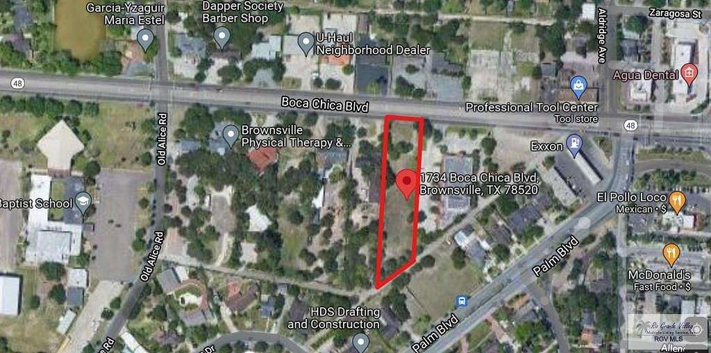 0.88 Acres of Commercial Land for Sale in Brownsville, Texas