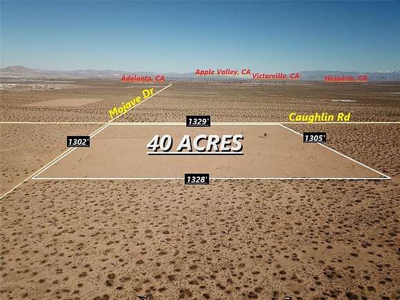 40 Acres of Land for Sale in Adelanto, California