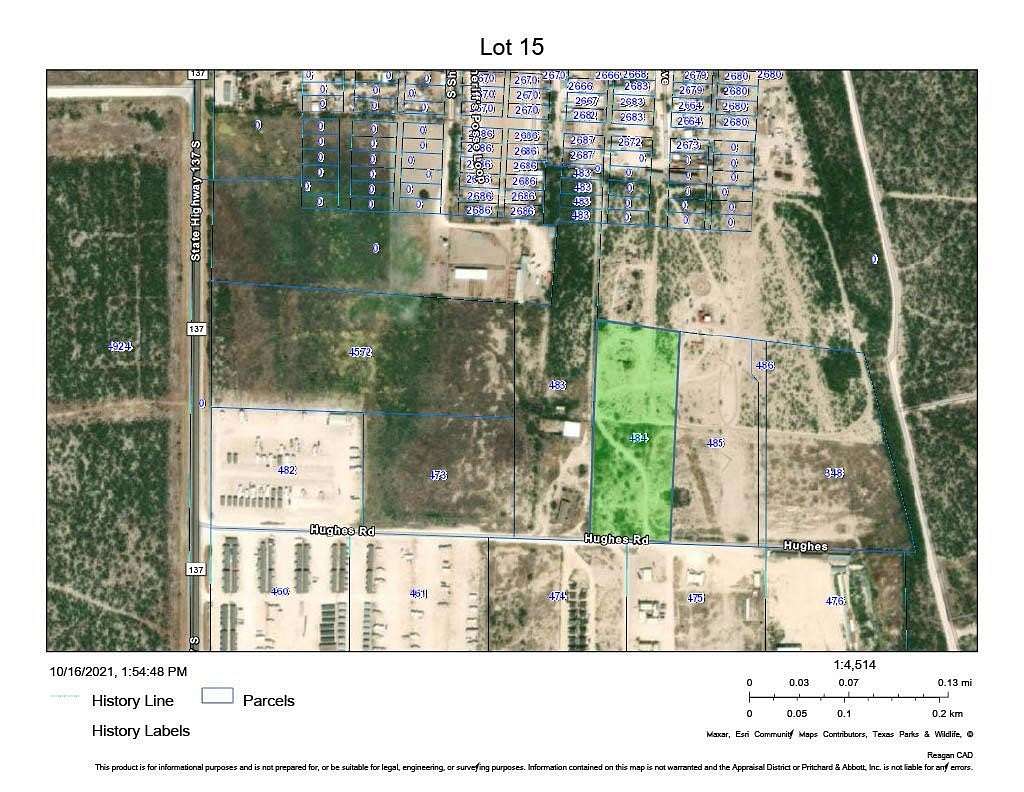 4.85 Acres of Land for Sale in Big Lake, Texas