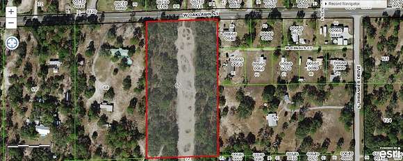 5 Acres of Residential Land for Sale in Homosassa, Florida
