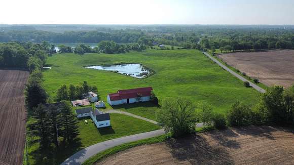 23 Acres of Agricultural Land with Home for Sale in Orland, Indiana
