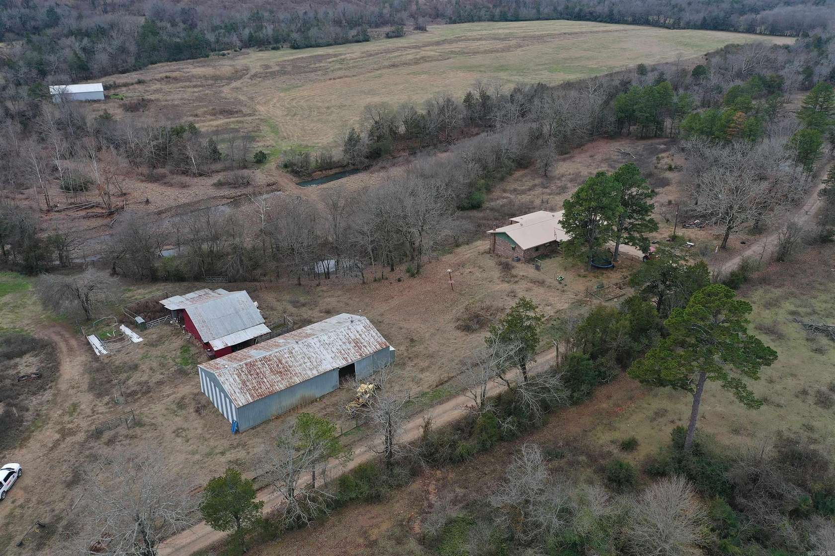 9 Acres of Residential Land with Home for Sale in Harvey, Arkansas