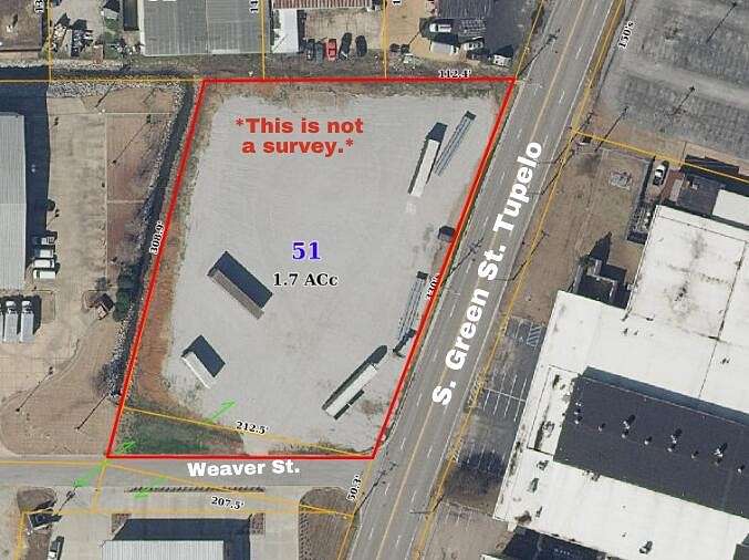 1.7 Acres of Mixed-Use Land for Sale in Tupelo, Mississippi