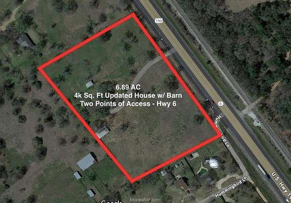 6.9 Acres of Commercial Land for Sale in Hearne, Texas