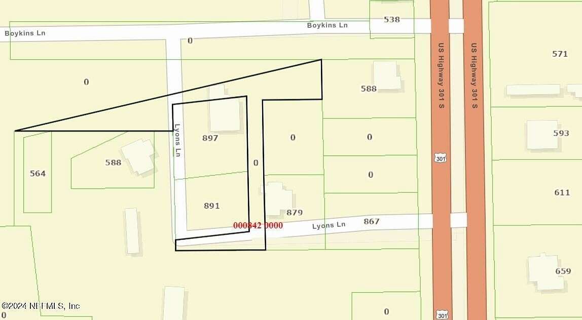 8 Acres of Land for Sale in Baldwin, Florida