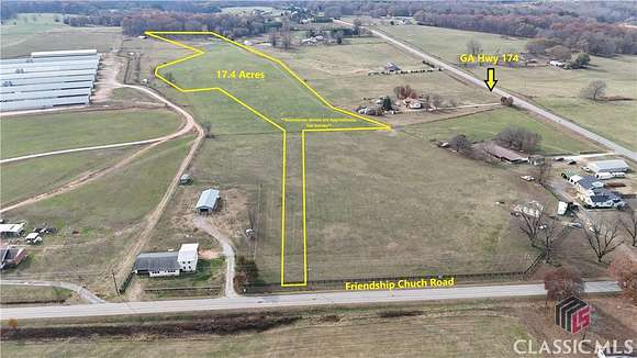 17.4 Acres of Agricultural Land for Sale in Danielsville, Georgia