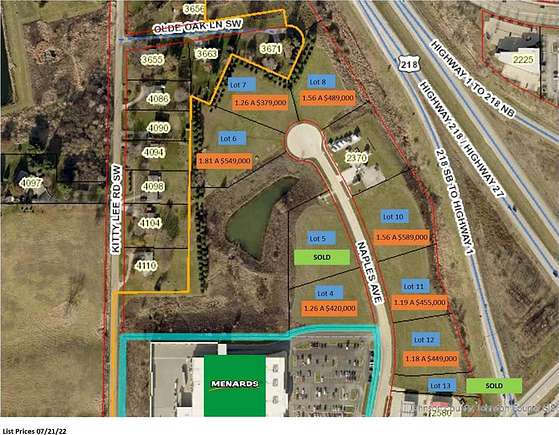 1.8 Acres of Commercial Land for Sale in Iowa City, Iowa