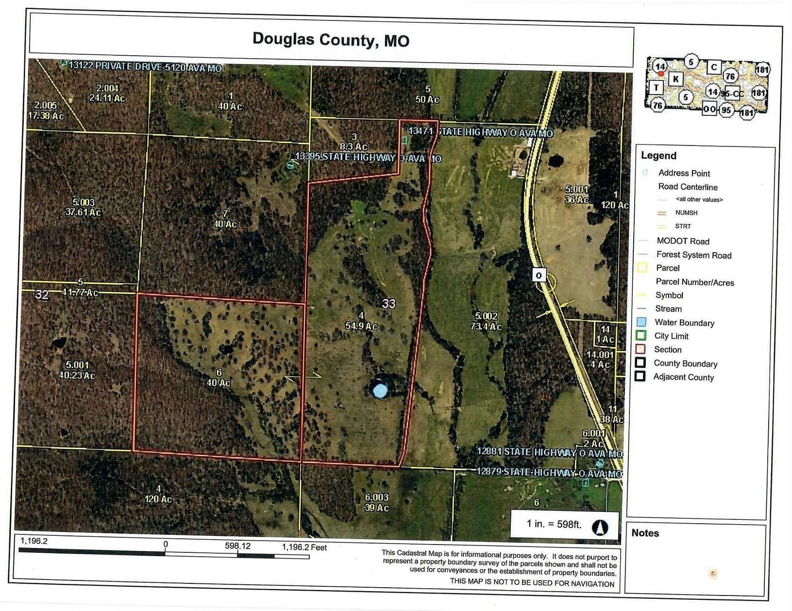 94.9 Acres of Land for Sale in Ava, Missouri