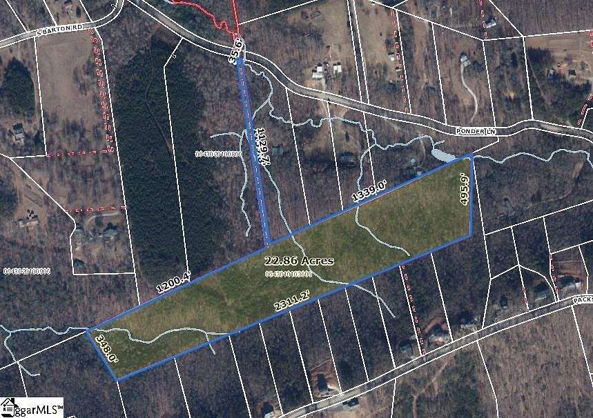 22.9 Acres of Land for Sale in Taylors, South Carolina