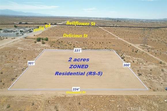 2 Acres of Residential Land for Sale in Adelanto, California
