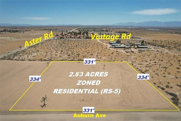 2.5 Acres of Residential Land for Sale in Adelanto, California