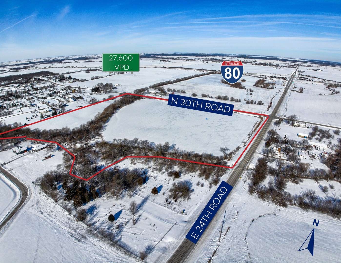 33 Acres of Commercial Land for Sale in Marseilles, Illinois