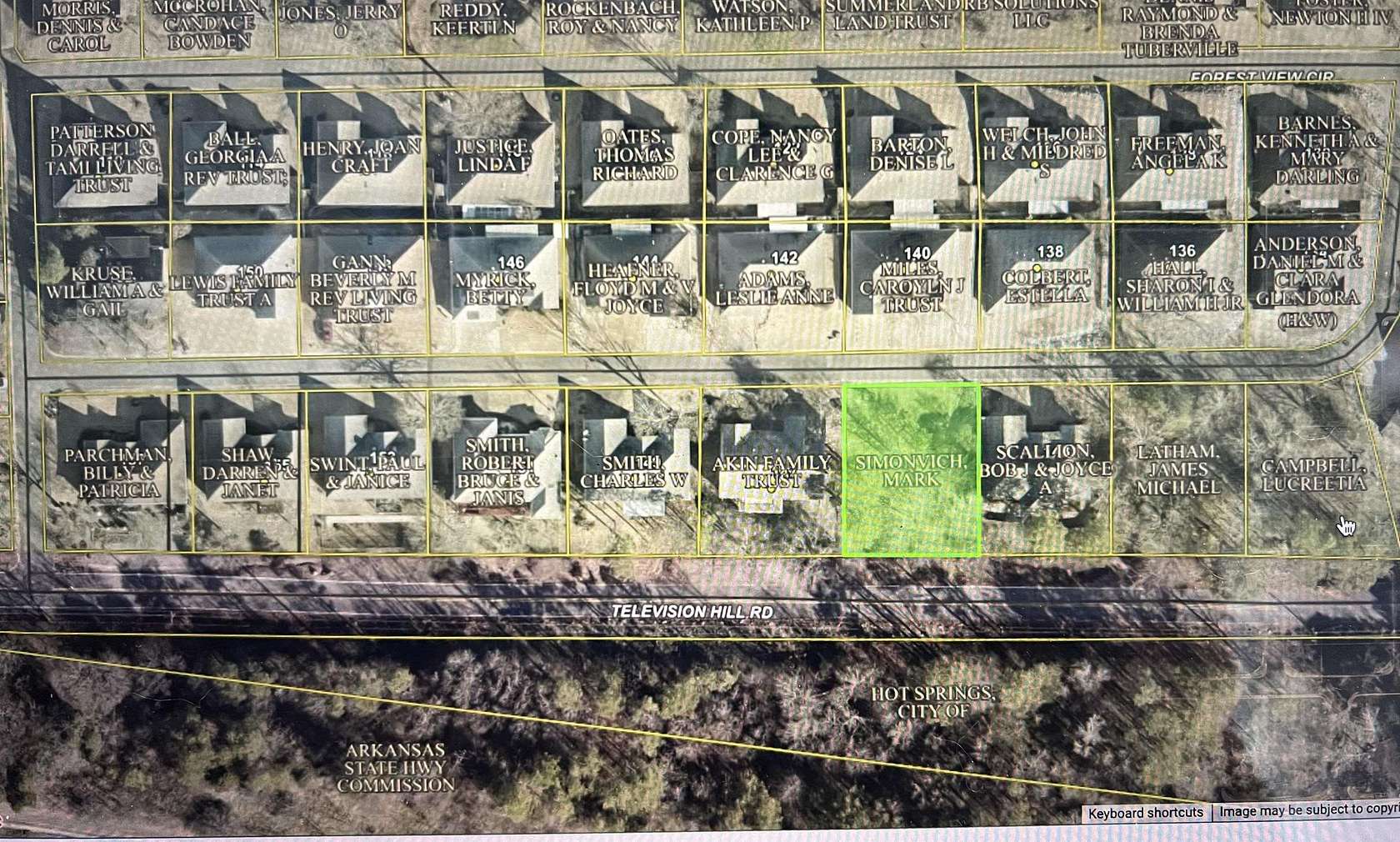 0.18 Acres of Residential Land for Sale in Hot Springs, Arkansas