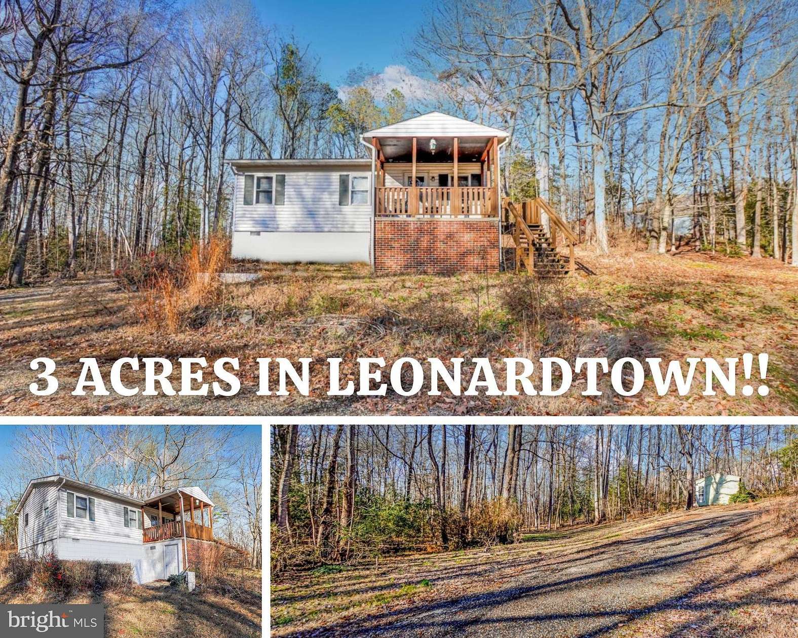 3 Acres of Residential Land with Home for Sale in Leonardtown, Maryland