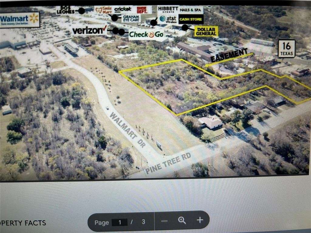 3.5 Acres of Commercial Land for Sale in Graham, Texas