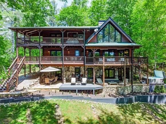 7.3 Acres of Residential Land with Home for Sale in Ellijay, Georgia
