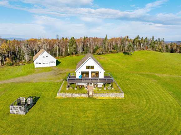 30.8 Acres of Agricultural Land with Home for Sale in Colebrook, New Hampshire