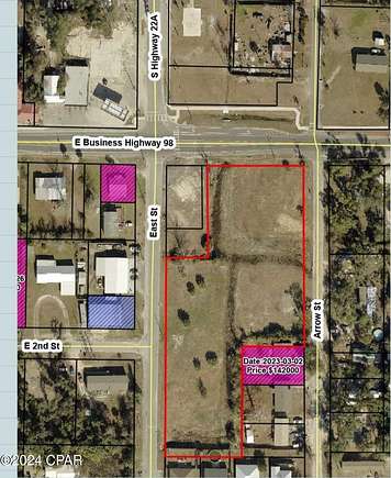 2.6 Acres of Commercial Land for Sale in Panama City, Florida