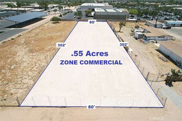 0.56 Acres of Commercial Land for Sale in Hesperia, California