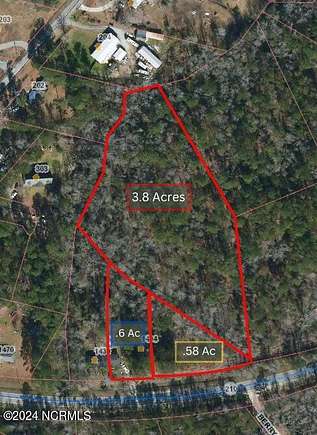 5 Acres of Residential Land for Sale in Hampstead, North Carolina