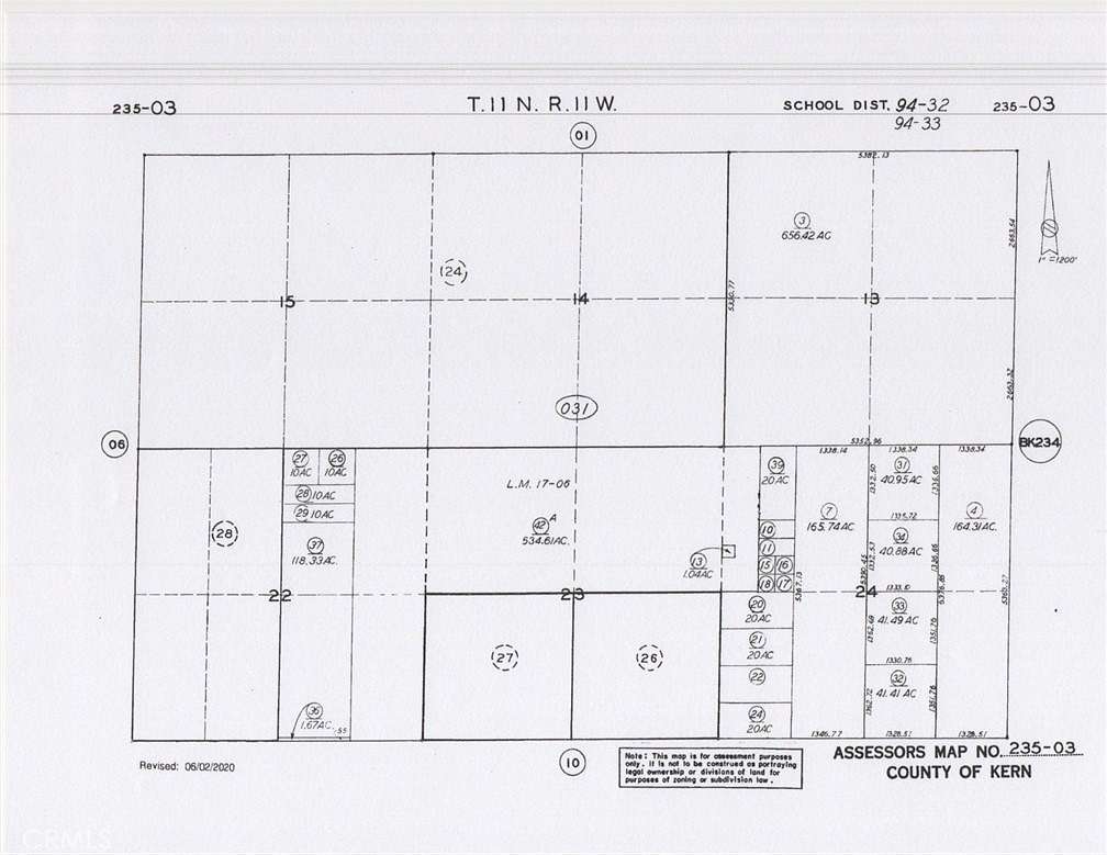 5 Acres of Commercial Land for Sale in California City, California