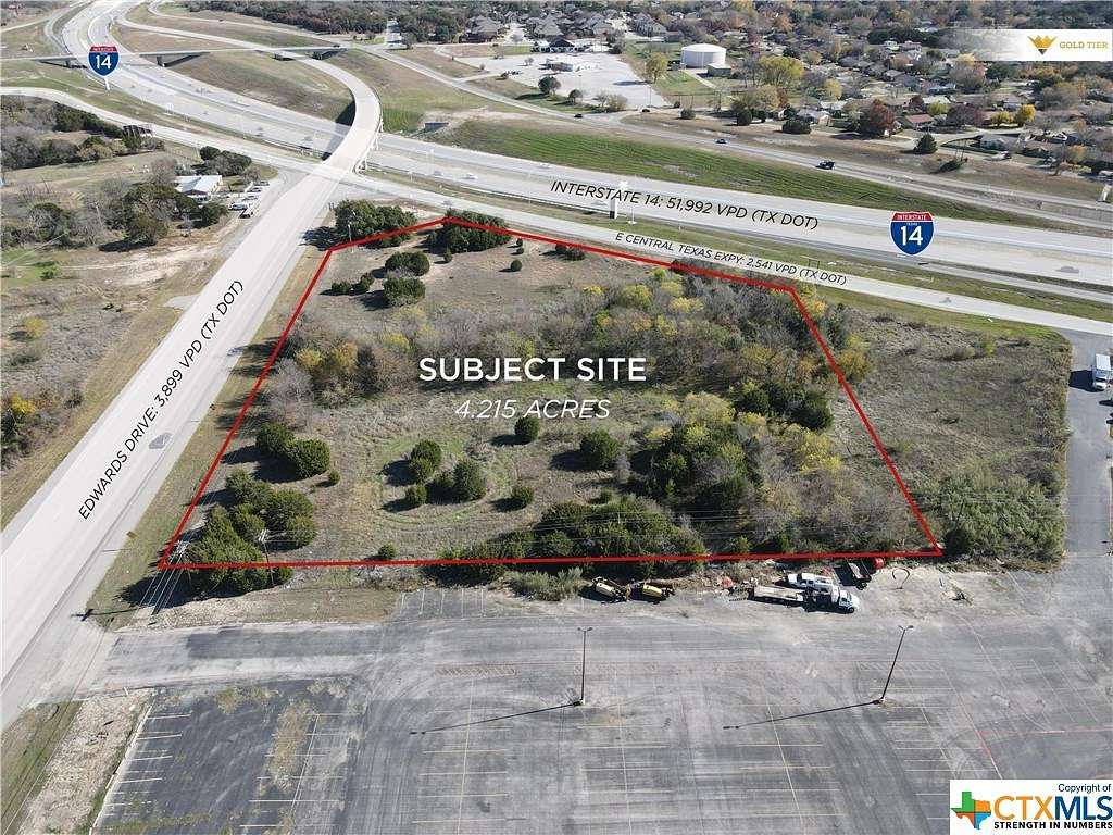 4.215 Acres of Commercial Land for Sale in Harker Heights, Texas