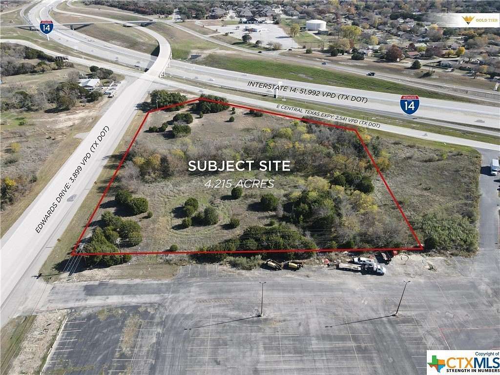 4.22 Acres of Commercial Land for Sale in Harker Heights, Texas