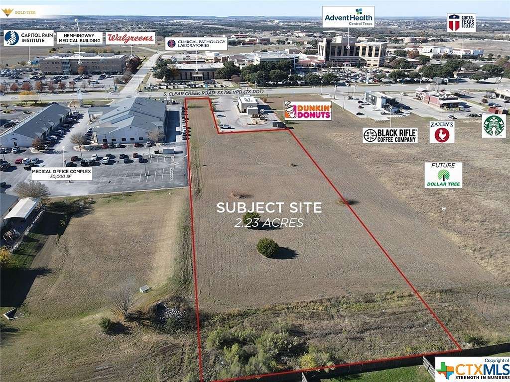 2.229 Acres of Commercial Land for Sale in Killeen, Texas