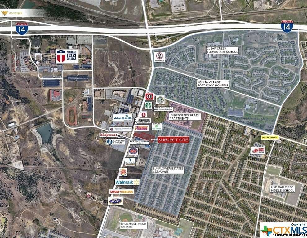 2.229 Acres of Commercial Land for Sale in Killeen, Texas