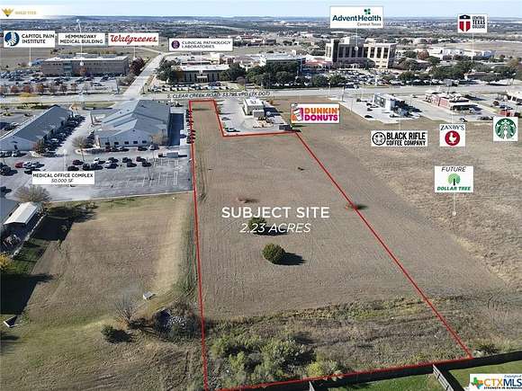 2.2 Acres of Commercial Land for Sale in Killeen, Texas