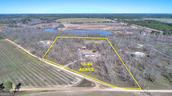 10.5 Acres of Land with Home for Sale in Dawson, Georgia
