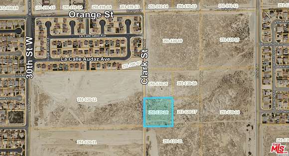 2.5 Acres of Residential Land for Sale in Rosamond, California