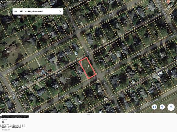 0.22 Acres of Residential Land for Sale in Greenwood, Mississippi