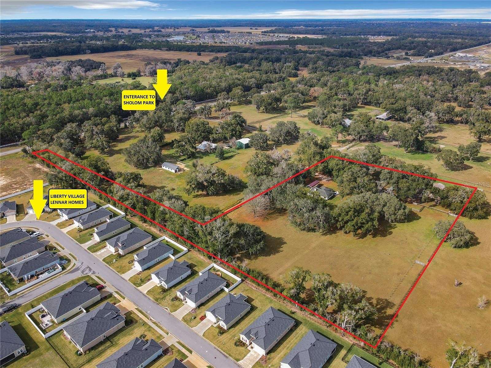 11.39 Acres of Land with Home for Sale in Ocala, Florida