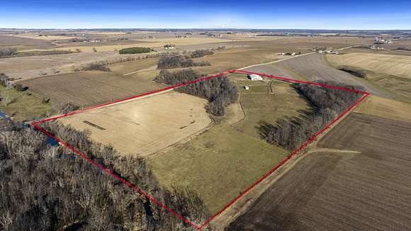 40 Acres of Agricultural Land with Home for Sale in Polo, Illinois