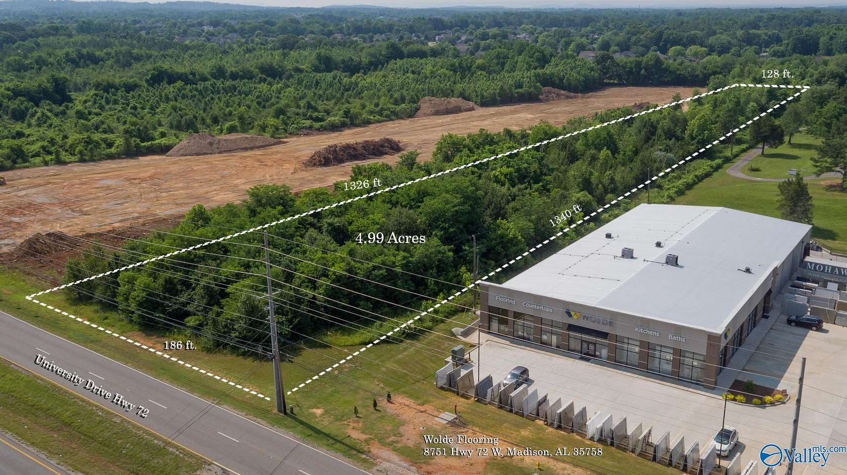 4.9 Acres of Commercial Land for Sale in Huntsville, Alabama